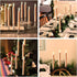 Window Candles Flickering Battery Operated with Remote and Timer, 6 Pack Electric Gold Flameless Taper Candles with Magnetic Base for Christmas Halloween Dinner Wedding Party Decoration