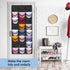 Melpler Hat Rack Hat Organizer,Hat Racks for Baseball Caps,Hat Organizer for Baseball Caps,Hat Storage with 24 Clear Deep Pockets,Hat Rack for Wall/Door Complete with Over Door Hooks(Black)
