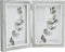 Afuly Rustic Double Picture Frame 4x6 Dual Grey Photo Frames Wooden Hinged Folding Vertical 2 Openings Unique Wedding Gifts