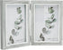 Afuly Rustic Double Picture Frame 4x6 Dual Grey Photo Frames Wooden Hinged Folding Vertical 2 Openings Unique Wedding Gifts