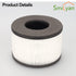 Smilyan BS-03 True HEPA Replacement Filter for PARTU BS-03 Air Purifier Part U and Part X, 2 Pack 3-in-1 HEPA Air Filter Replacement Filters