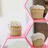 Kwirkworks Cupcake Stand -Unique Design Honeycomb Cupcake Holder |Create Several Styles with Different Combinations of Hexagon Shelf (Pink)