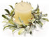 Feirui Pillar Candle Rings Set of 3, Frosted Mistletoe Wreaths with Pearl Accents,Christmas Holiday Parties and Home Decor