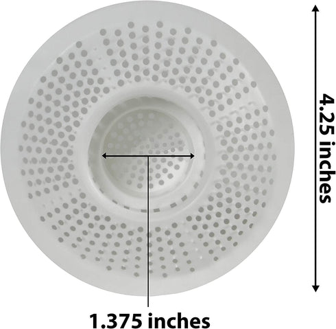 Evriholder Bathtub Drain Hair Catcher, Plastic Bathtub Drain Cover & Shower Drain Hair Catcher for Bathroom, perfect fit for your Shower Drain Cover - Pack of 3