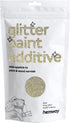 Hemway Glitter Paint Additive 100g / 3.5oz Crystals for Acrylic Emulsion Paint - Interior Wall, Furniture, Ceiling, Wood, Varnish, Matte - Fine (1/64" 0.015" 0.4mm) - Gold Silver