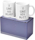 I Like His Beard, I Like Her Butt Couples Funny Coffee Mug Set Wedding Gifts Couples Gifts Engagement Gifts for His and Hers Best Gifts For Husband and Wife Coffee Cups 11oz (Beard, 11 oz)