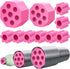 Cup Turner Foam Set, 10 Pieces Tumbler Foams for 1/2 Inch PVC Pipe, Tumbler Spinner Foams Fit 30 oz 20 oz 10 oz Tumbler Bottles Cups 25 oz, 17 oz, 12 oz Cola Shaped Water Bottles (Pink)