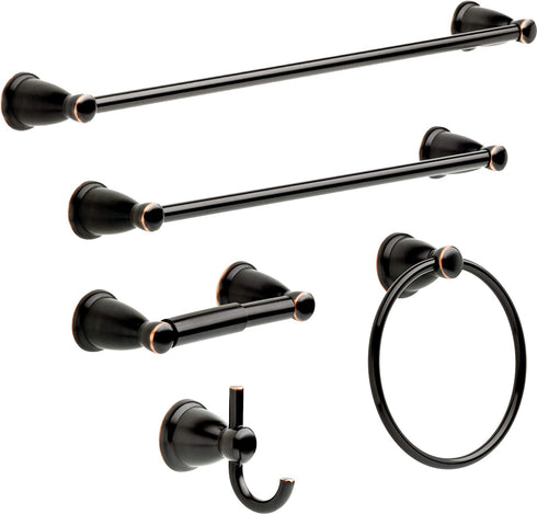 Franklin Brass Kinla Toilet Paper Holder, Delta Oil Rubbed Bronze, Bathroom Accessories, KIN50-OB1 6.75 x 3.25 x 2.13 Inches