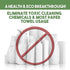 Nano Towels - Amazing Eco Fabric That Cleans Virtually Any Surface With Only Water. No More Paper Towels Or Toxic Chemicals. 4-Pack (8x8, Grey)