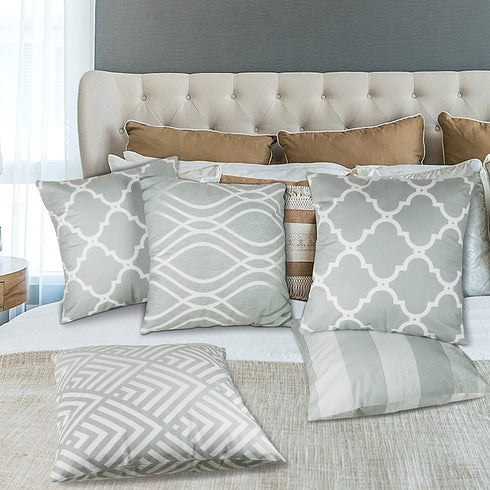 pendali Throw Pillow Covers 18x18, Decorative Square Throw Pillow Cover Cushion Covers Pillowcase, Home Decor Decorations for Sofa Couch Bed Chair Car, Set of 4, Pillow Protector
