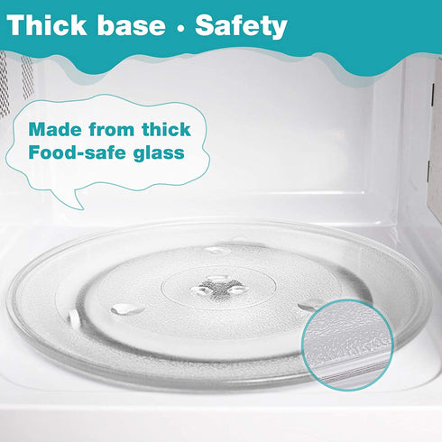 Gemroom 10.6" / 27cm Microwave Plate Replacement/Microwave Glass Turntable Replacement, Compatible with 10.5"-10.6" microwave plate