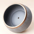 Large Succulent Planter Pots - Ceramic Indoor Outdoor Garden Pot with Drainage for Plant Flower, 8 Inch, Gray
