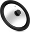 Universal Lid for Pots, Pans and Skillets - Tempered Glass Lid with Heat Resistant Silicone Rim Fits 11" - 12.5" Diameter Cookware, Replacement Lid for Frying Pan and Cast Iron Skillet (11"12"12.5")