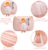 Angel Stuffed Animal Beanbag Storage, Pink Bean Bag Chair for Girls Room Decor, Kids Chairs, Large Size Velvet Cover Only, Kids Room Decorations