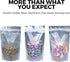 Stand Up Pouches, Resealable Odor Proof Bags, Zip Top Waterproof For Food Storage, Heavy Duty Ziplock, Clear Front With Aluminum Foil Back, Heat Sealable, 5 x 8 inch, 100 Pack
