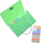 Cosmos 13 Pockets Expanding Files Folder Small Expandable File Folder with Tabs Organizer for Receipts Coupons and Tickets (Green)