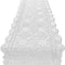 KEPSWET 14x48 inch White Cotton Crochet Lace Rectangular Table Runner Handmade Table Decoration