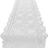 KEPSWET 14x48 inch White Cotton Crochet Lace Rectangular Table Runner Handmade Table Decoration