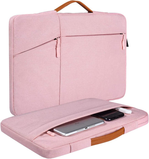 17 17.3 Inch Laptop Sleeve Case for HP Envy 17/ Pavilion 17/ Dell Inspiron/ Asus VivoBook/ MSI/ Lenovo IdeaPad/ LG Gram Notebook Computer Bag,Pink