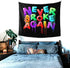 Candy Sky Tapestries-Never Broke Again Bedroom Teen Girls Cute Small Dorm College Tapestry Indie Room Wall Decor Aesthetic 60*51inch