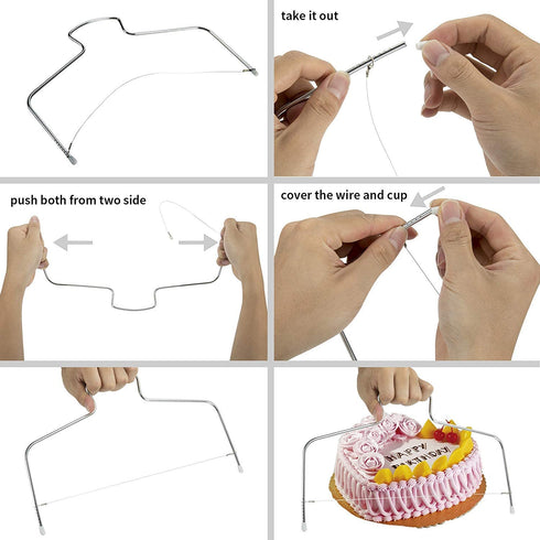 Cake Decorating kit - Cake Turntable and 10 inch Cake Board,2 Icing Spatula 3 Cake Scrapers,Cake Brush,Cake Flower Lifter,Cake Pen,3 Pastry Bags 24 Stainless Icing Tip 6 Piping Tip Couplers