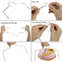 Cake Decorating kit - Cake Turntable and 10 inch Cake Board,2 Icing Spatula 3 Cake Scrapers,Cake Brush,Cake Flower Lifter,Cake Pen,3 Pastry Bags 24 Stainless Icing Tip 6 Piping Tip Couplers
