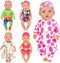 ZITA ELEMENT 10 Items 14-16 Inch Baby Doll Clothes Dresses Jumpsuit Swimsuit for 15 Inch Baby Doll, 18 Inch Girl Doll and 43cm Baby Dolls Clothes Outfits