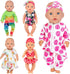 ZITA ELEMENT 10 Items 14-16 Inch Baby Doll Clothes Dresses Jumpsuit Swimsuit for 15 Inch Baby Doll, 18 Inch Girl Doll and 43cm Baby Dolls Clothes Outfits