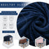 Navy Blue Flannel Fleece Blanket King Size, Ultra Soft Warm Fuzzy Plush Blanket for Bed Couch Travel Camping 90 x 108 inch