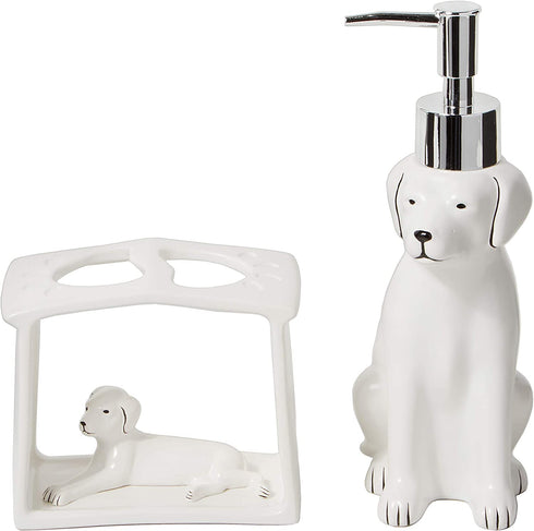 SKL Home by Saturday Knight Ltd. Fur Ever Friends Toothbrush Holder, White