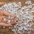 LYFJXX 1000Pcs Reusable Fake Ice Cubes Artificial Acrylic Crystal Cubes for Wedding Decor Photography Props Vase Fillers