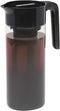 Goodful Airtight Cold Brew Iced Coffee Maker, Shatterproof Durable Tritan Plastic Construction, Leak-Proof Lid, Large Capacity with Premium Stainless Steel, 2.25 Qt, Black