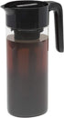 Goodful Airtight Cold Brew Iced Coffee Maker, Shatterproof Durable Tritan Plastic Construction, Leak-Proof Lid, Large Capacity with Premium Stainless Steel, 2.25 Qt, Black