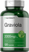 Graviola Extract 2000 mg 120 Capsules | Non-GMO, Gluten Free | Soursop (Annona Muricata) | by Horbaach