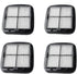 97D5 Filter Compatiable with Bis-sell Cleanview Pet & Hand Vac Multi-Level Filter, Replace Part # 203-1432 2031432 203-7416, 2037416 (4 Packs)
