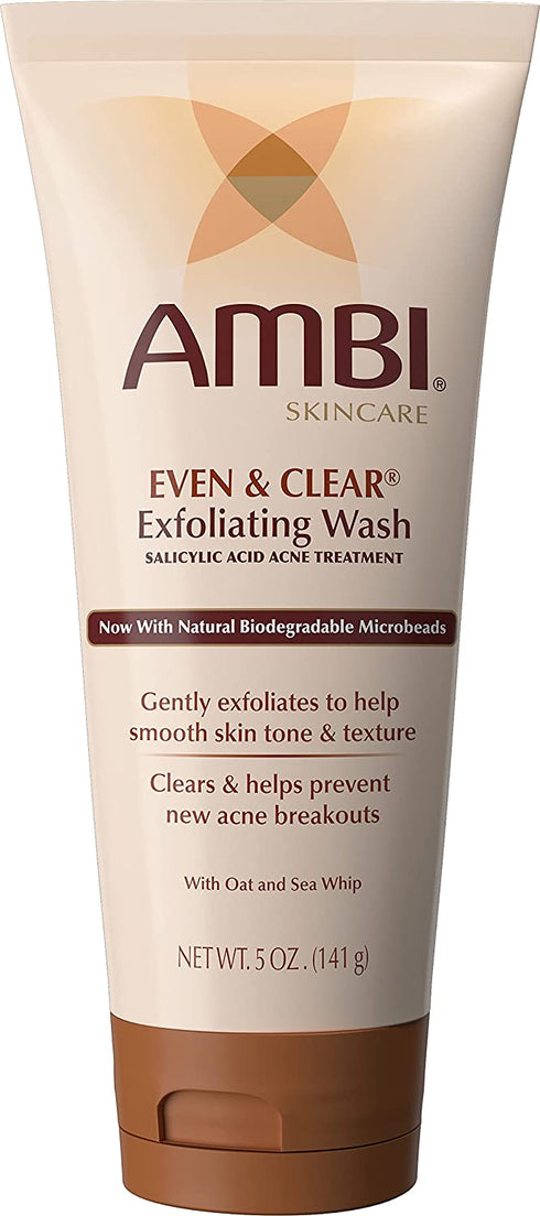 Ambi Even & Clear Exfoliating Wash, 5 Ounce