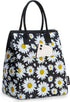 JOYHILL Thermal Lunch Bag Women, Insulated Lunch Box, Adult Reusable Lunch Tote Bag, Water Resistant Leakproof Cooler Lunch Box for School, Work, Picnic and Travel, Daisy