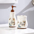 SKL Home New Hope Soap Dispenser, 7.11" x 3.15" x 3.15", Cream
