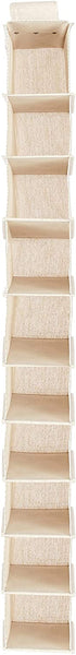 Amazon Basics Hanging Closet Shelf - 10-Tier, Canvas