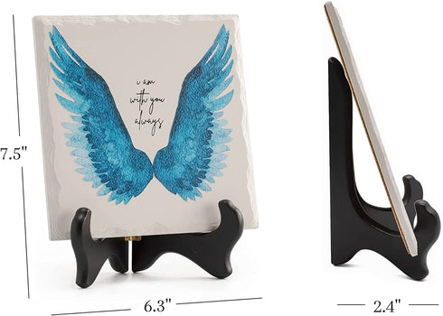 LukieJac Memorial Gifts In Loving Memory Of Loved One Mother Father Gifts Sympathy Gifts For Loss Of Mom Bereavement/grief/condolence/remembrance Gifts Angel Wing Funeral Home Decor Wodden Sign Plaque