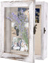 Qlfyuu 8x10 Shadow Box Frame, Wooden Shadow Box Display Case,Large Shadow Box for Flowers,Memorial Shadow Box for Keepsakes Baby Wedding Photo Memorabilia Awards Ticket Wine Cap,White