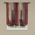 Achim Home Furnishings Ombre Tie up Shade Window Curtain, 50 in x 63 in, Burgundy