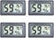 Veanic 4-Pack Mini Digital Electronic Temperature Humidity Meters Gauge Indoor Thermometer Hygrometer LCD Display Fahrenheit (?) for Humidors, Greenhouse, Garden, Cellar, Fridge, Closet