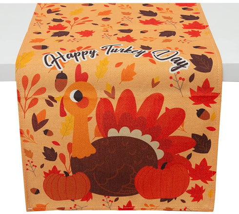 Know me Thanksgiving Day Table Runner Decorations - Fall Harvested Table Cover Thanksgiving Party Table Decoration