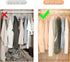 50 Pack Garment Bags Transparent Clothing Dust Cover Protector for Suit Coats Dress Closet Storage Protector Dustproof Hanging Clothes for Dry Cleaner, Home Storage,Travel Storage Closet¦
