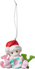 Precious Moments Baby's First Christmas 2019 Dated Bisque Porcelain Girl 191005 Ornament, One Size, Multi