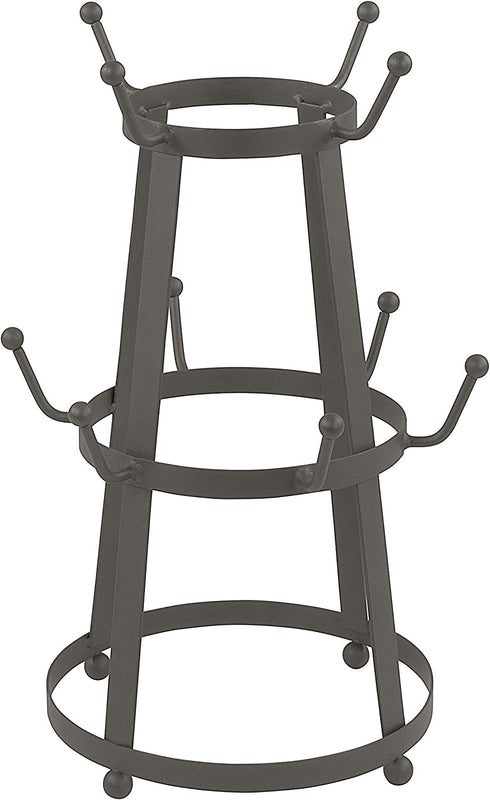 Spectrum Diversified 10676 Stripe 10 Mug Holder, Industrial Gray