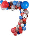 Western Cow Boy Party Balloons Arch Garland, 110 PCS 18" 12" 10" 5" Cow boy Latex Balloons Red Blue Coffee Confetti Balloon for Birthday Party Boys and Girls Baby Shower Party Supplies