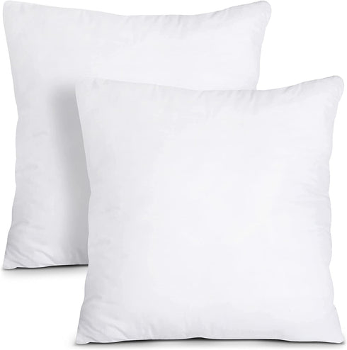 Utopia Bedding Throw Pillows Insert (Pack of 2, White) - 20 x 20 Inches Bed and Couch Pillows - Indoor Decorative Pillows