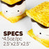 AVAFORT Marshmallow Smore Shape Salt and Pepper Shaker Sets, Ceramic